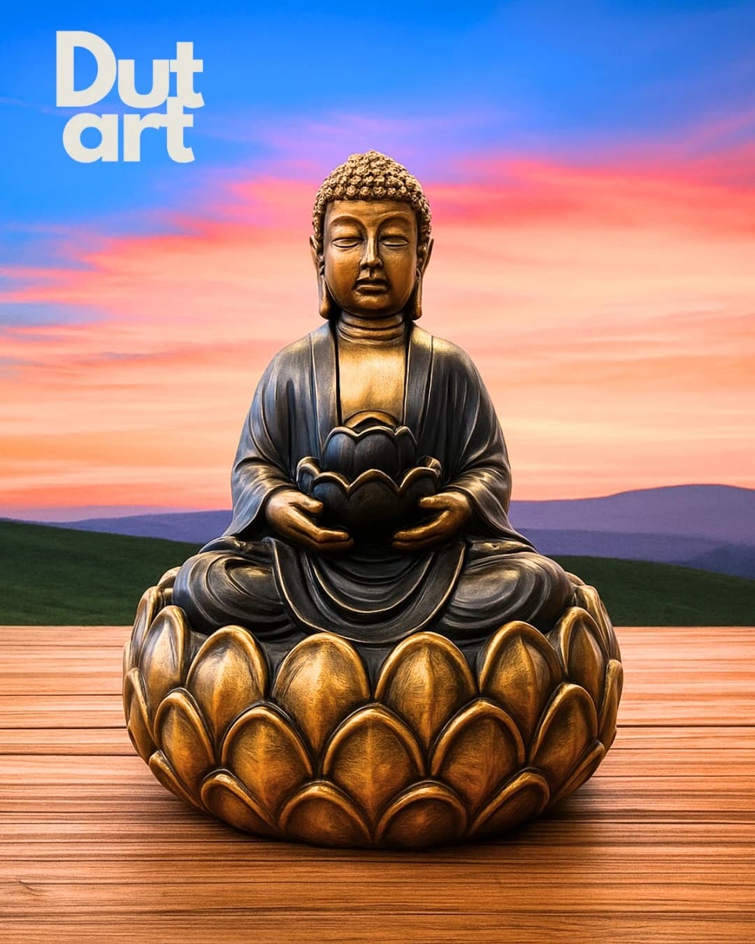 Fiberglas Buddha Heykeli