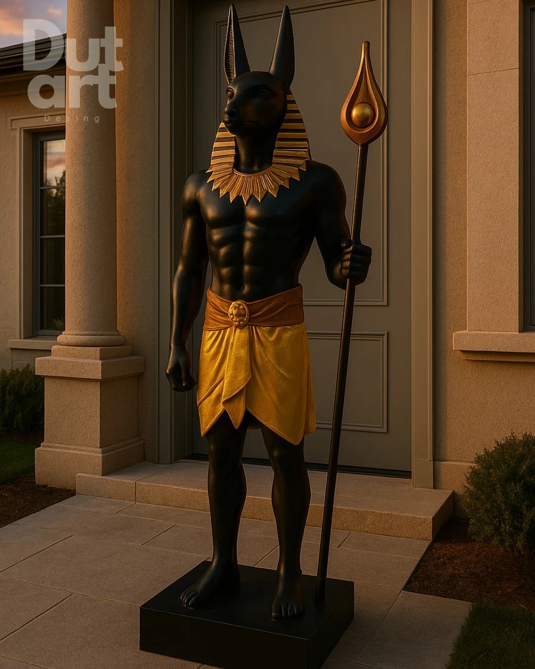 Anubis Heykeli Fiberglas